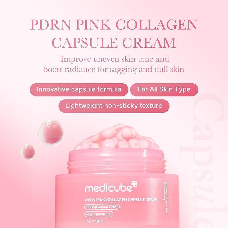 PDRN pink collagen capsule cream