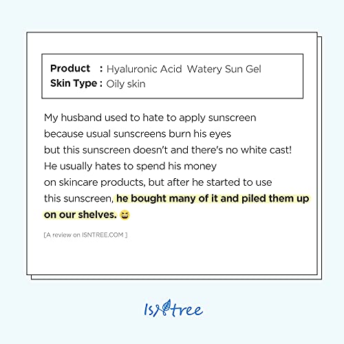hyaluronic acid watery sun gel