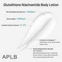 Glutathione niaciamide body lotion