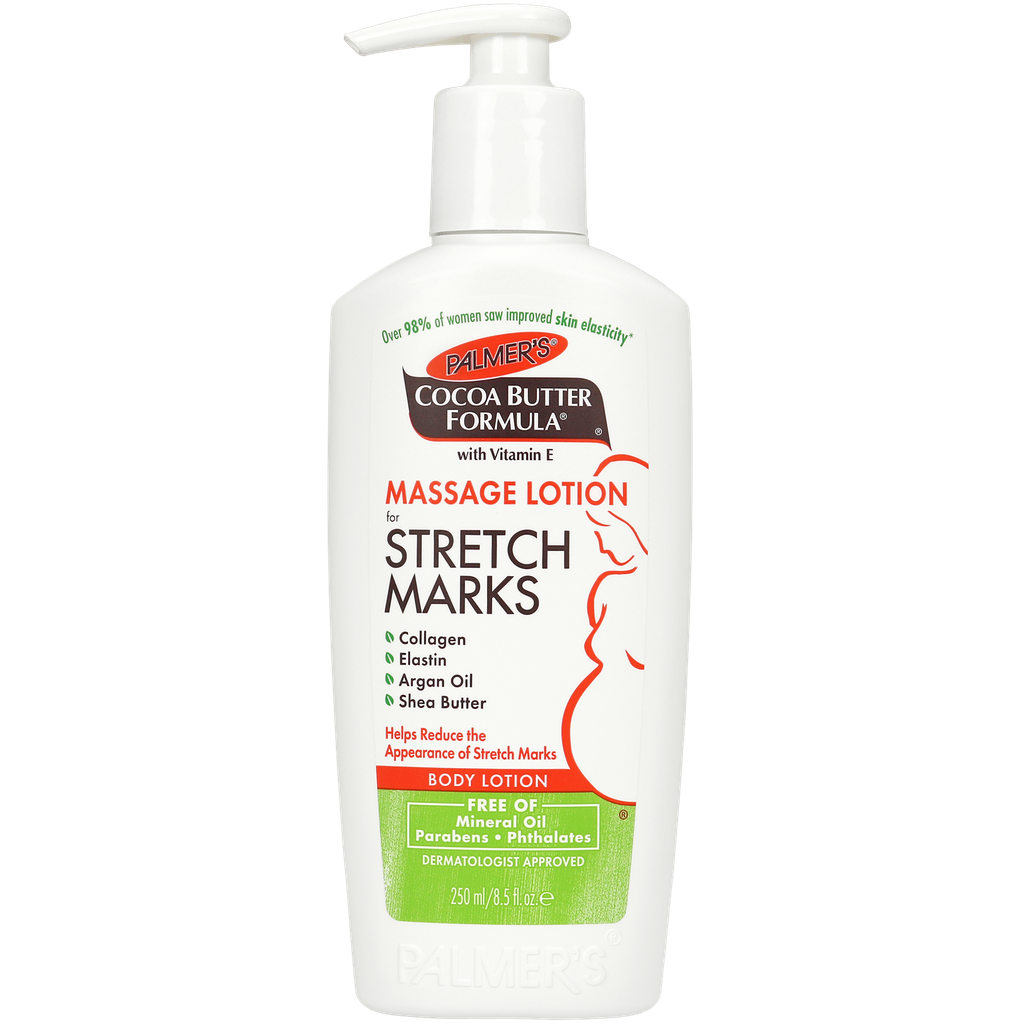 Cocoa butter massage lotion for stretch marks